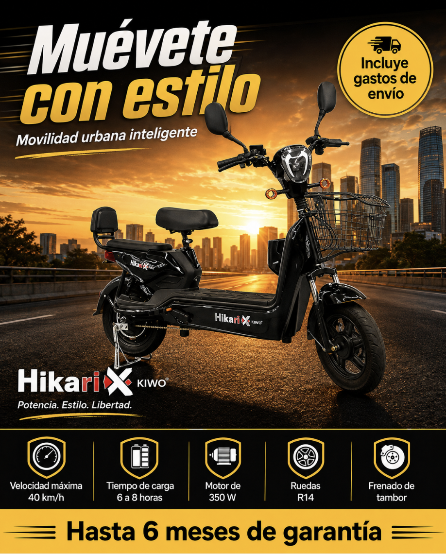 BICICLETA ELÉCTRICA KIWO HIKARI X - Imagen 6