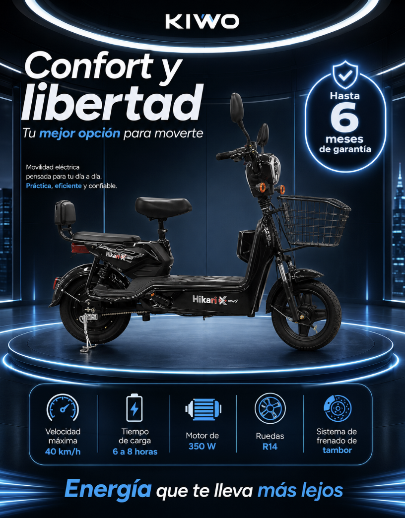 BICICLETA ELÉCTRICA KIWO HIKARI X - Imagen 4