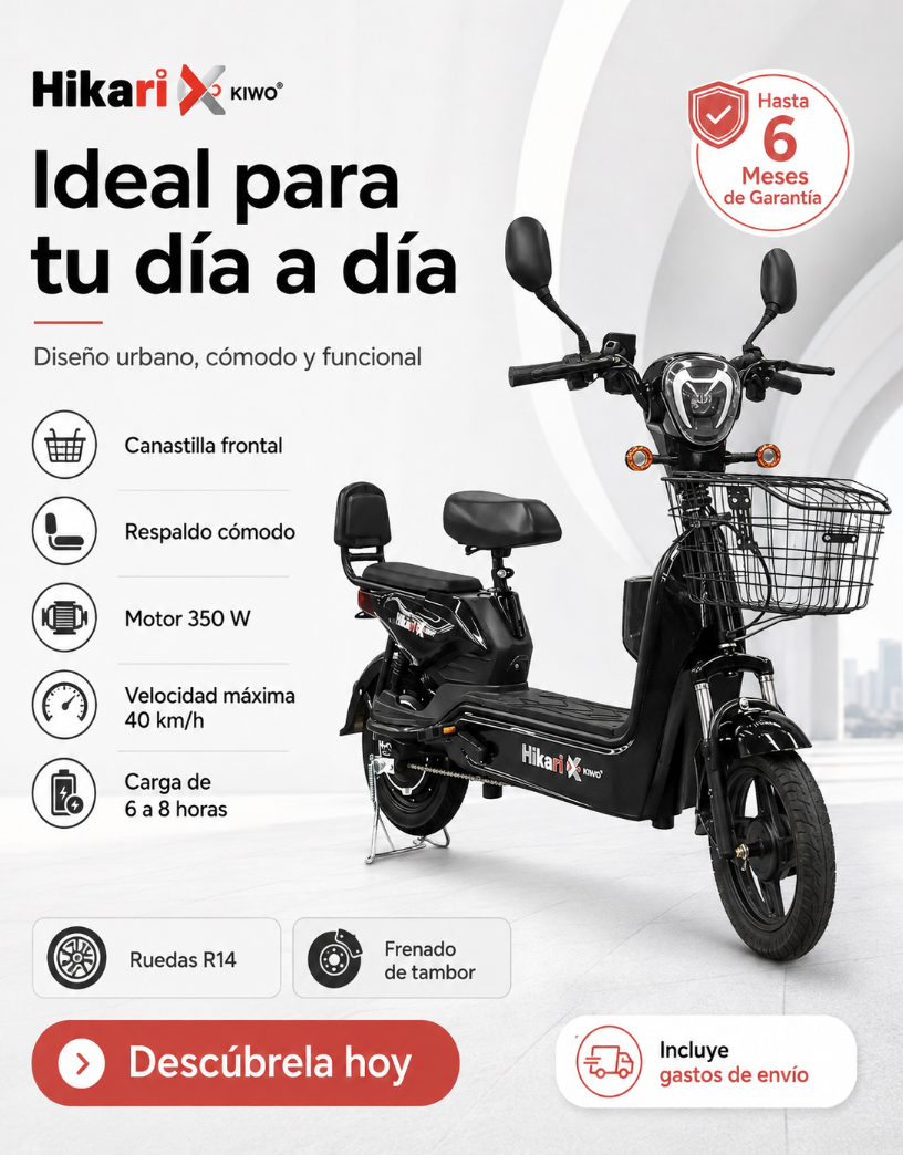 BICICLETA ELÉCTRICA KIWO HIKARI X - Imagen 3