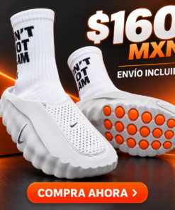 Tenis Urbanos Tipo Calcetín Blancos | $160 con Envío Incluido