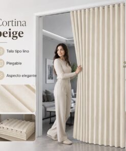 Cortina Plegable Tipo Lino $399 MXN | Envío Incluido